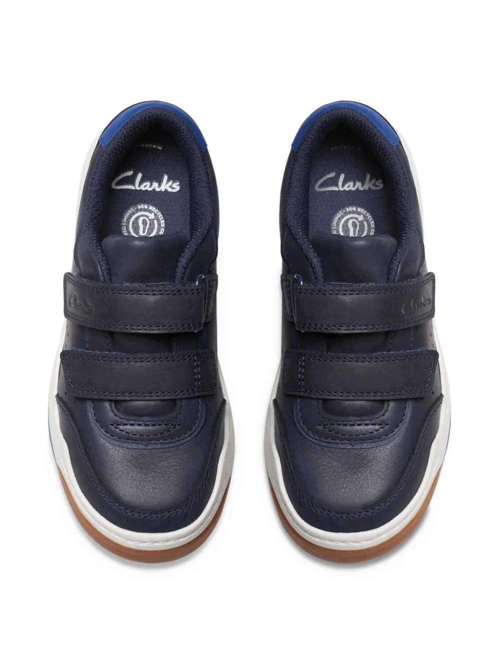 Clarks Kids Leren sneakers Blauw