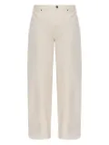 Self-Portrait tapered-leg jeans - White