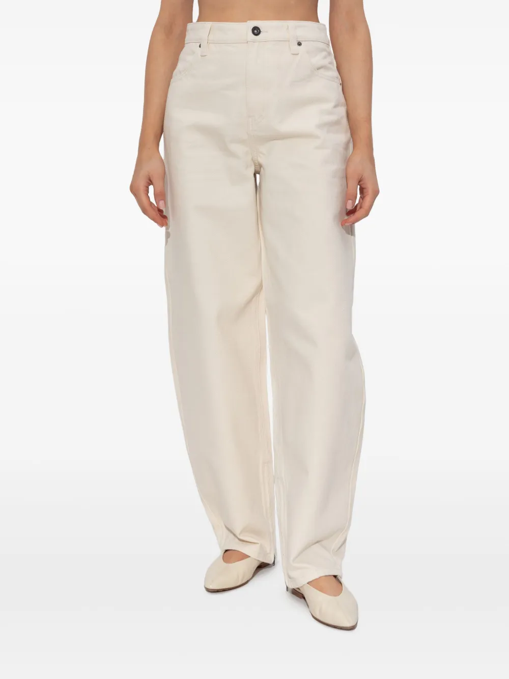 SELF-PORTRAIT TAPERED-LEG JEANS 