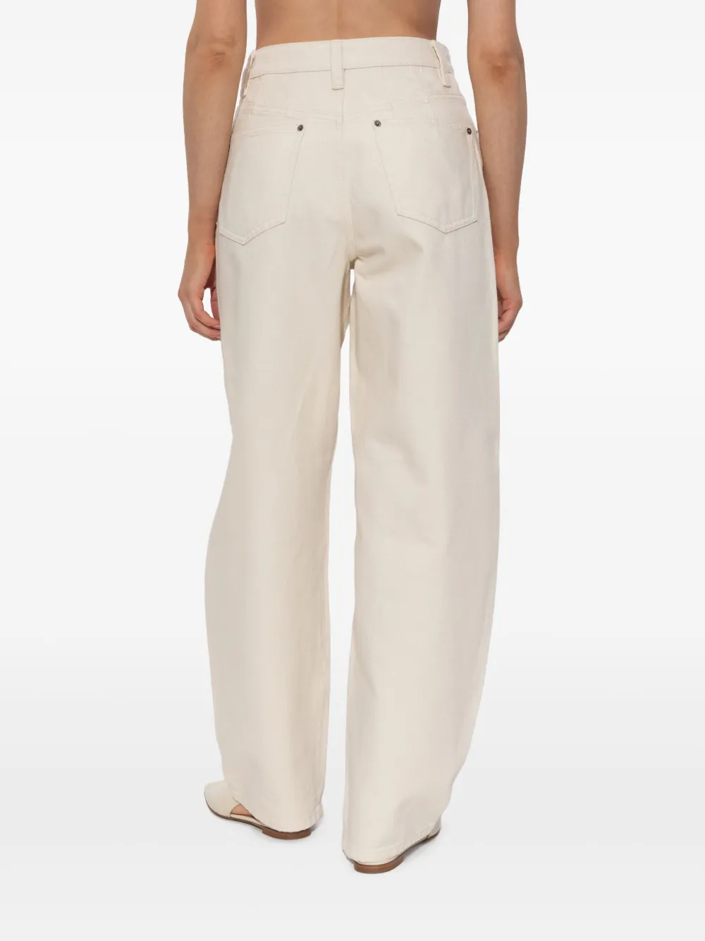 SELF-PORTRAIT TAPERED-LEG JEANS 