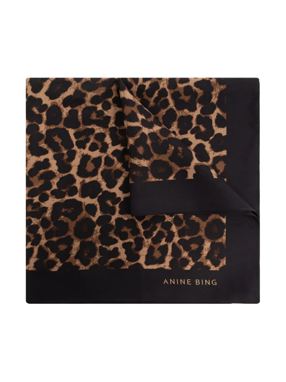ANINE BING silk scarf | Black | Image 1