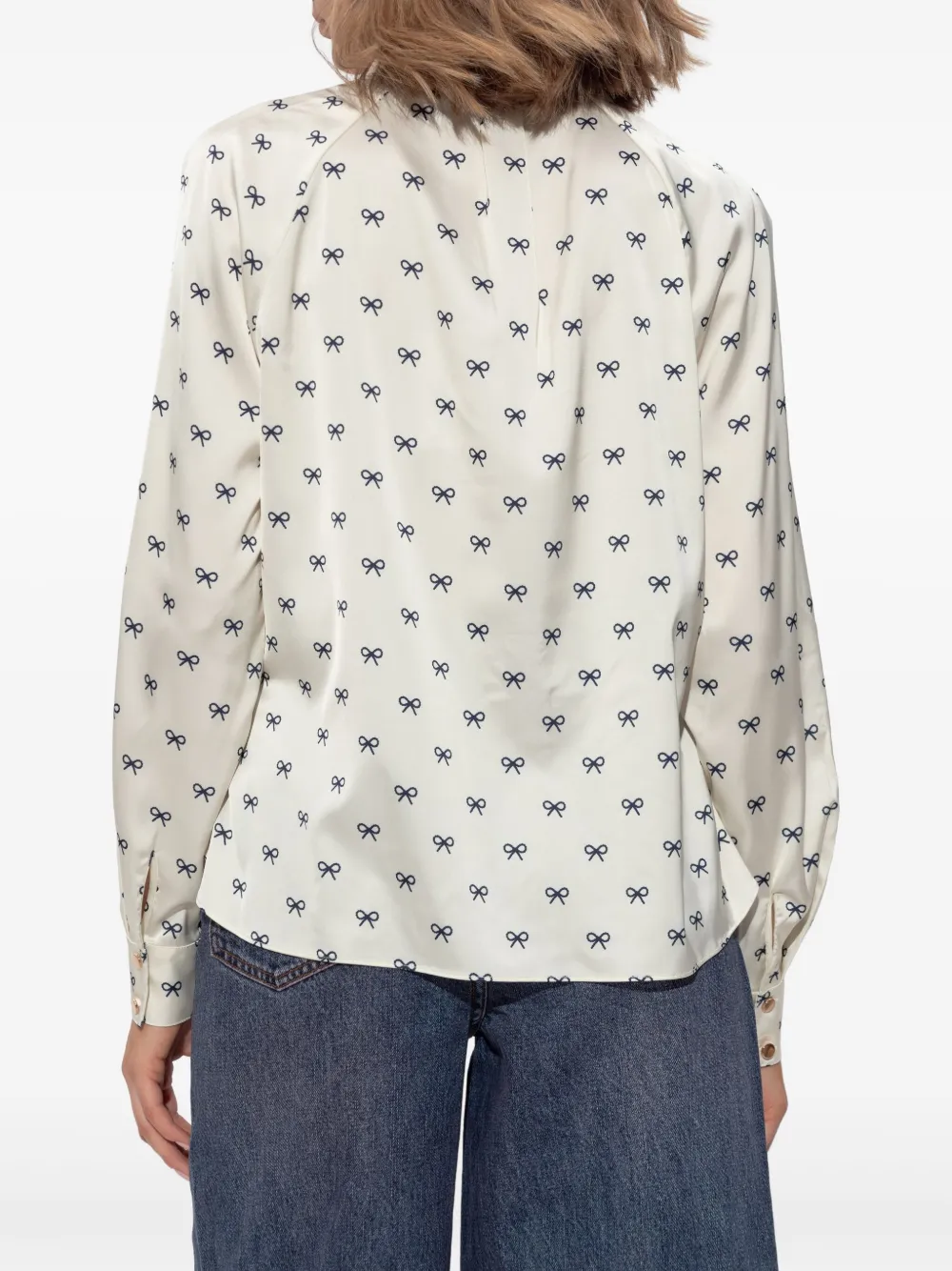 Self-Portrait Shirt met print Wit