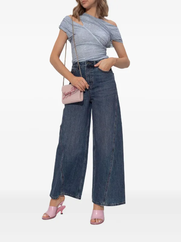 Self-Portrait wide-leg Jeans | Blue | FARFETCH