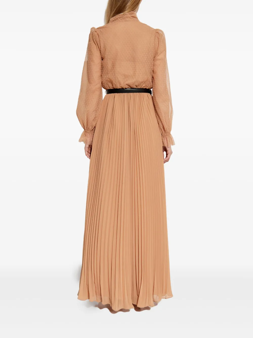 Self-Portrait Jurk met lange mouwen Beige