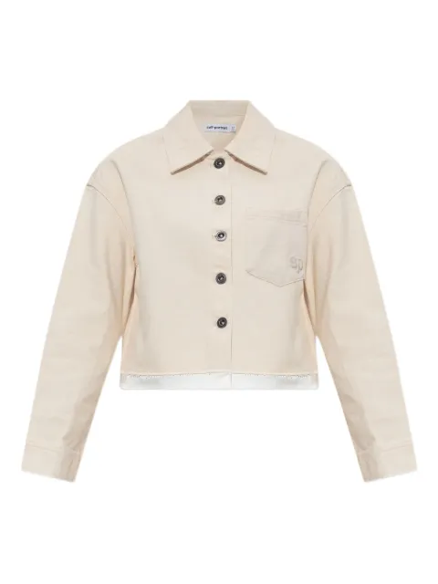 Self-Portrait logo-embossed jacket