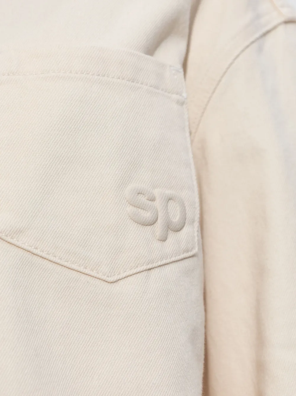 Self-Portrait Jack met logo-reliëf Beige