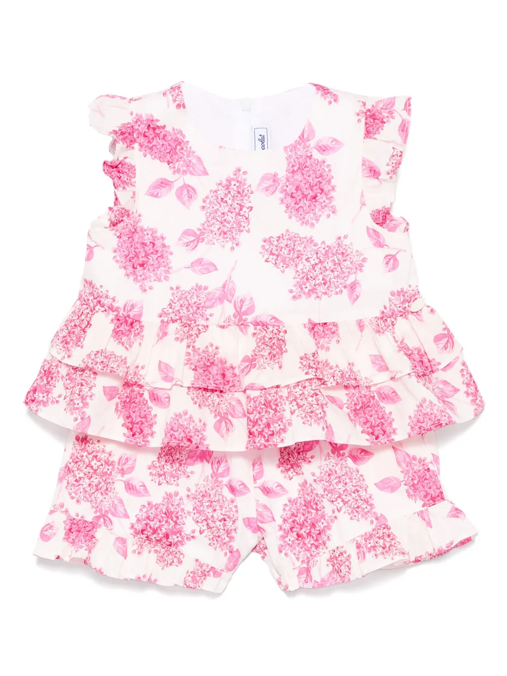 Tartine Et Chocolat Shorts met bloe print Roze