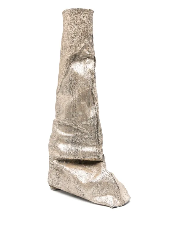 Rick Owens DRKSHDW Fetish ブーツ | ゴールドトーン | FARFETCH JP