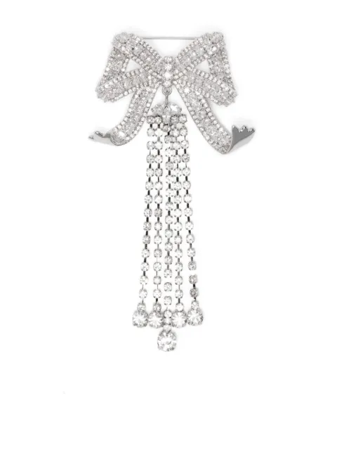 Self-Portrait bow-charm brooch 