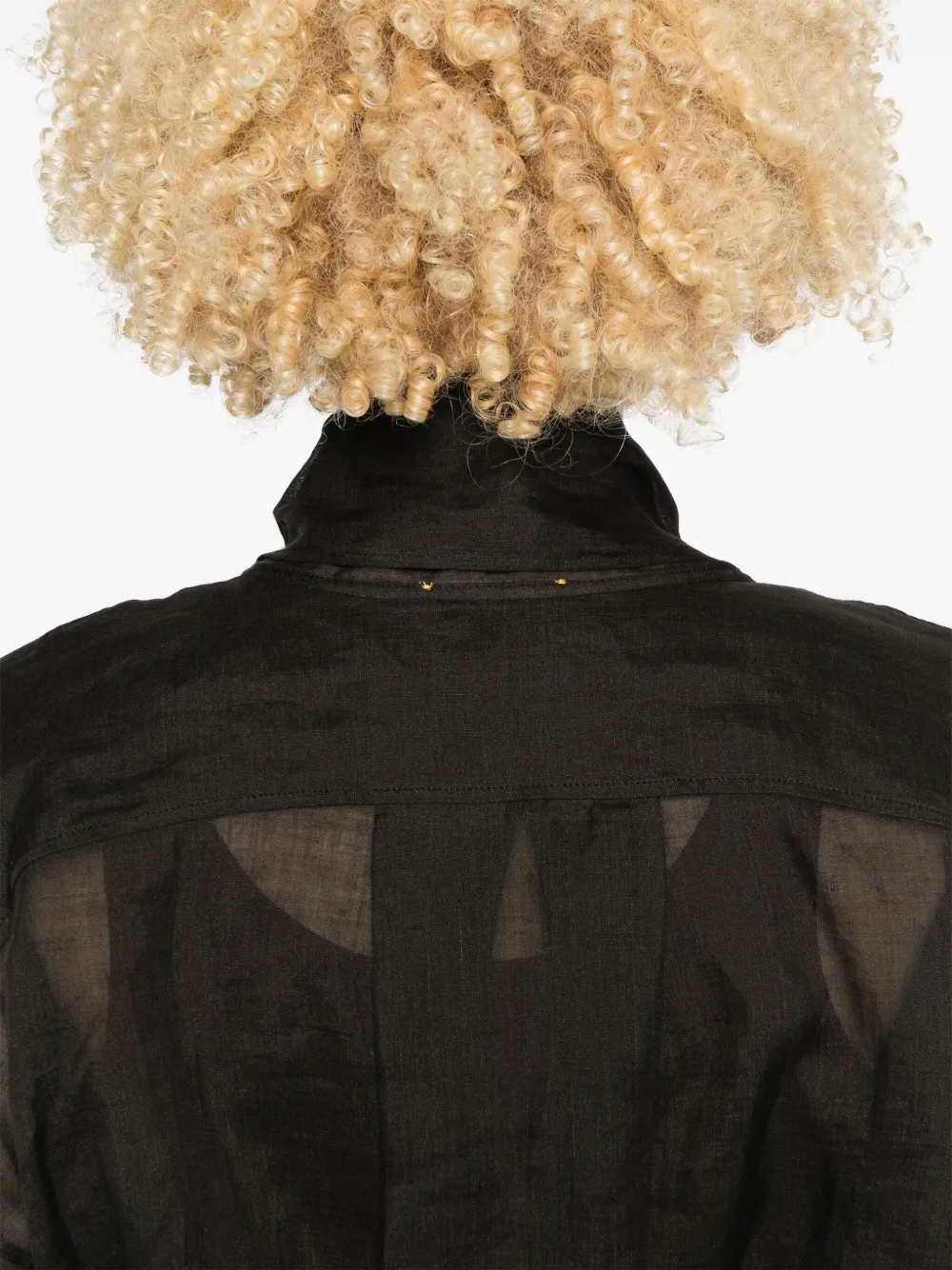 Shop Forte Forte Ramie Blouse In Schwarz