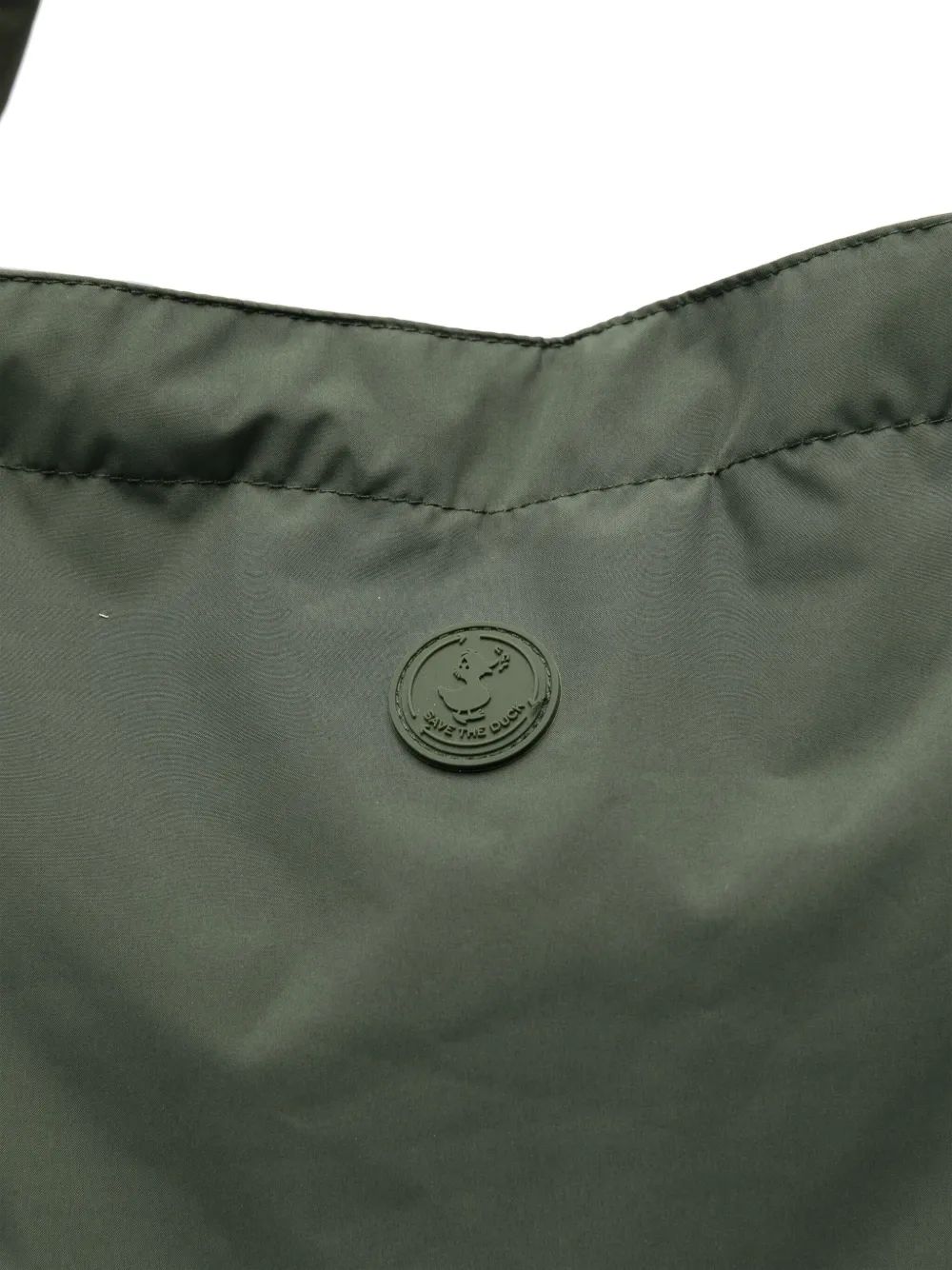 Save The Duck logo-patch tote bag Groen