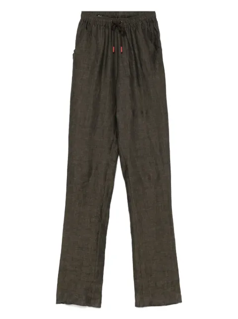 Kiton pantalones chinos de lino