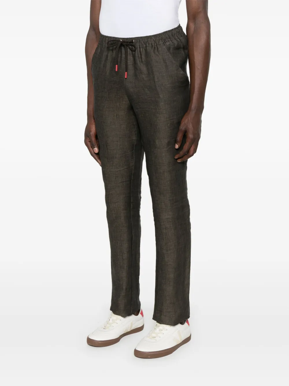 KITON LINEN CHINOS