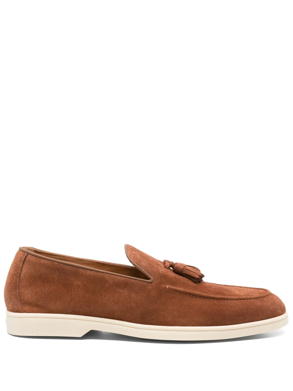 Doucal's leather loafers Brown