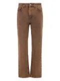 Moorer logo-patch jeans - Orange