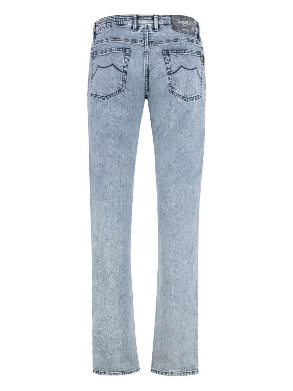 Moorer Jeans met wassing - Blauw