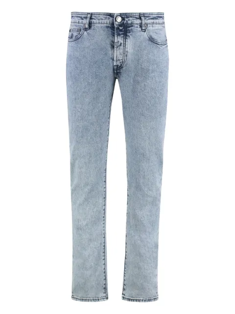 Moorer washed-effect jeans