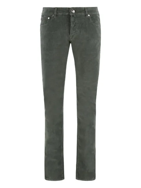 Moorer pantalon en velours côtelé à cinq poches