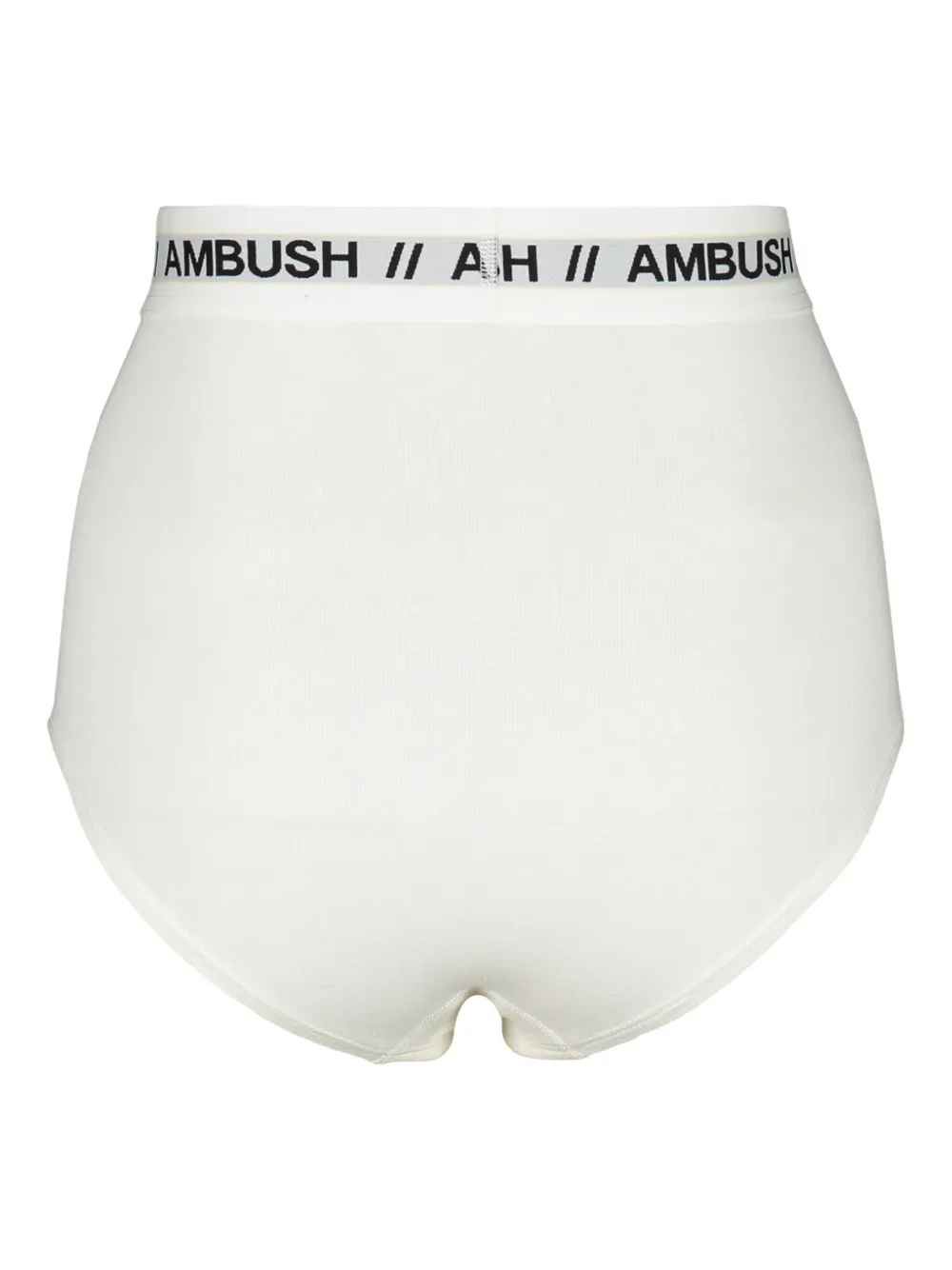 AMBUSH High waist slip met logoband - Wit