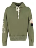 Paul & Shark patch-at-sleeve hoodie - Green