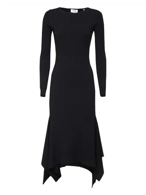 St. John ribbed long-sleeve maxi dress