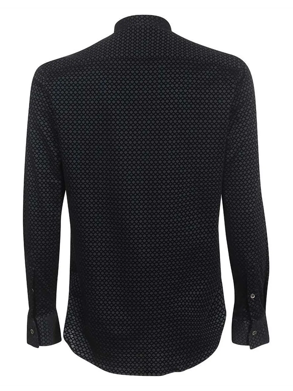 Emporio Armani Overhemd met geometrische print Zwart