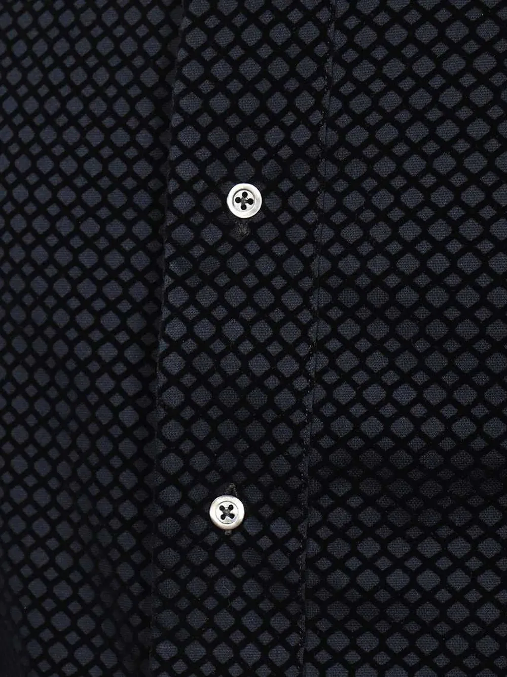 Emporio Armani Overhemd met geometrische print Zwart