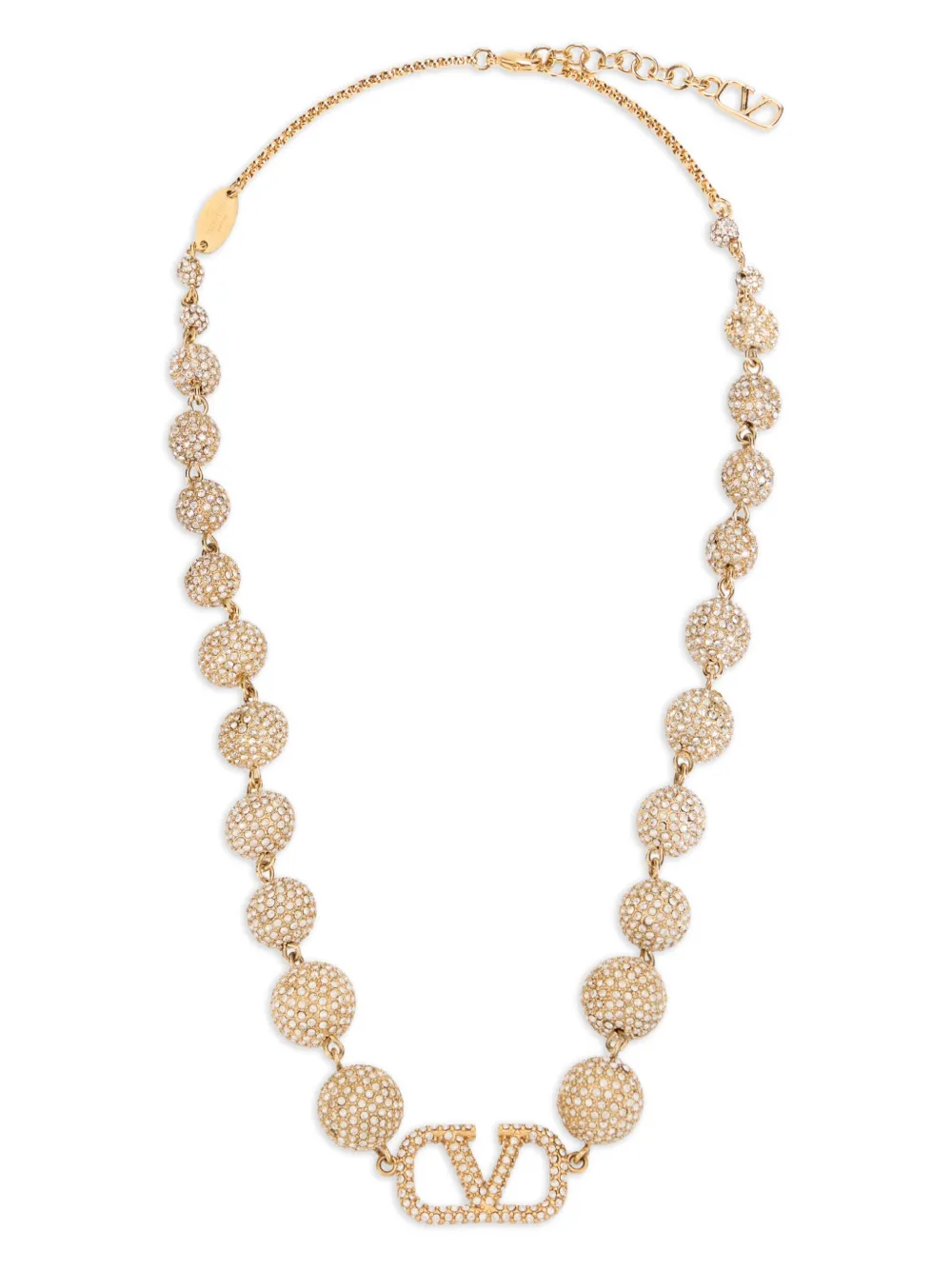 Valentino Garavani crystal-embellished necklace - Gold