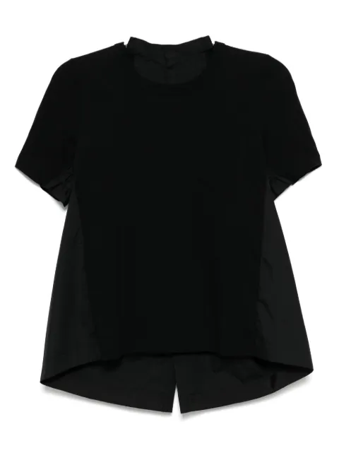 sacai panelled T-shirt