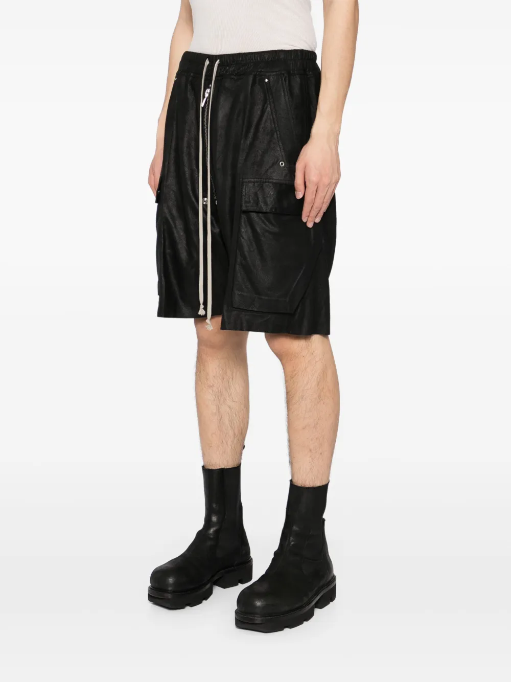 Rick Owens Cargobela shorts Zwart