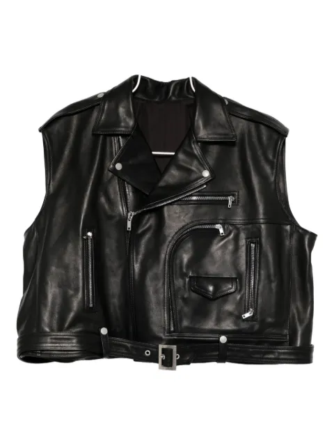 Rick Owens cropped leather jacket