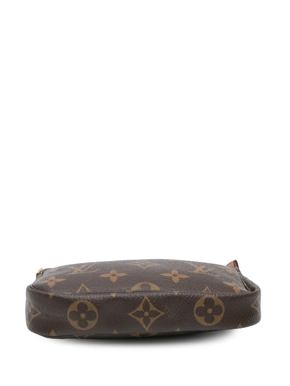 Pre-owned Louis Vuitton 2020 Monogram Mini Pochette Accessoires Handbag In Brown