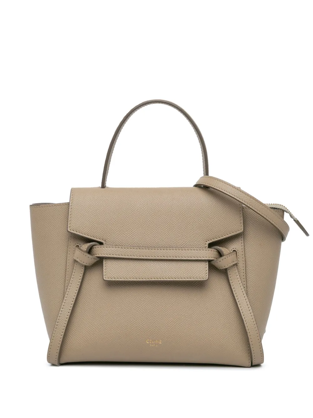 Céline Pre-Owned 2019 ピコ グレインカーフ ベルトバッグ サッチェル - ブラウン Céline Pre-Owned 2019 ピコ グレインカーフ ベルトバッグ サッチェル - ブラウン