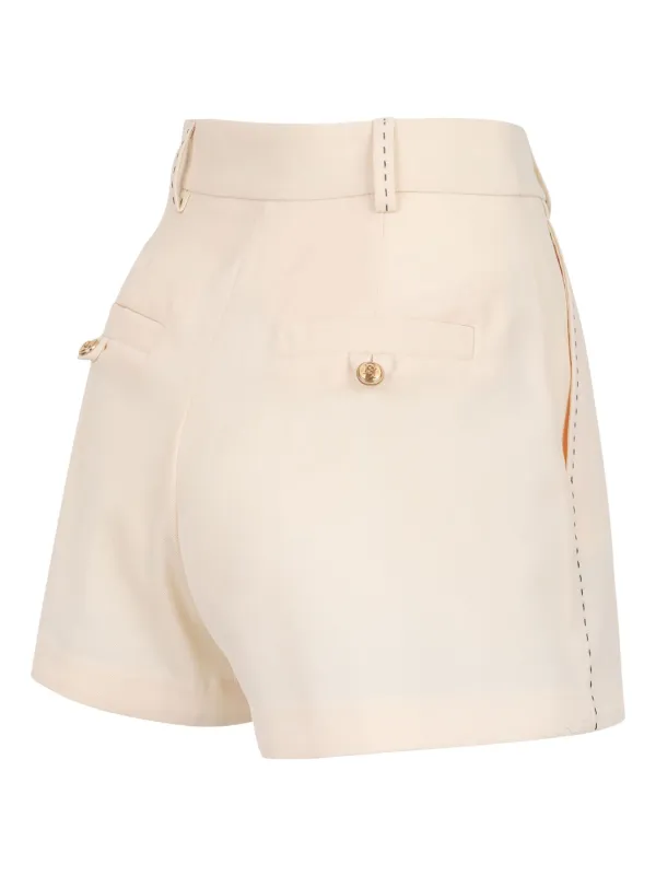 Elisabetta Franchi pleated-front Shorts | Neutrals | FARFETCH