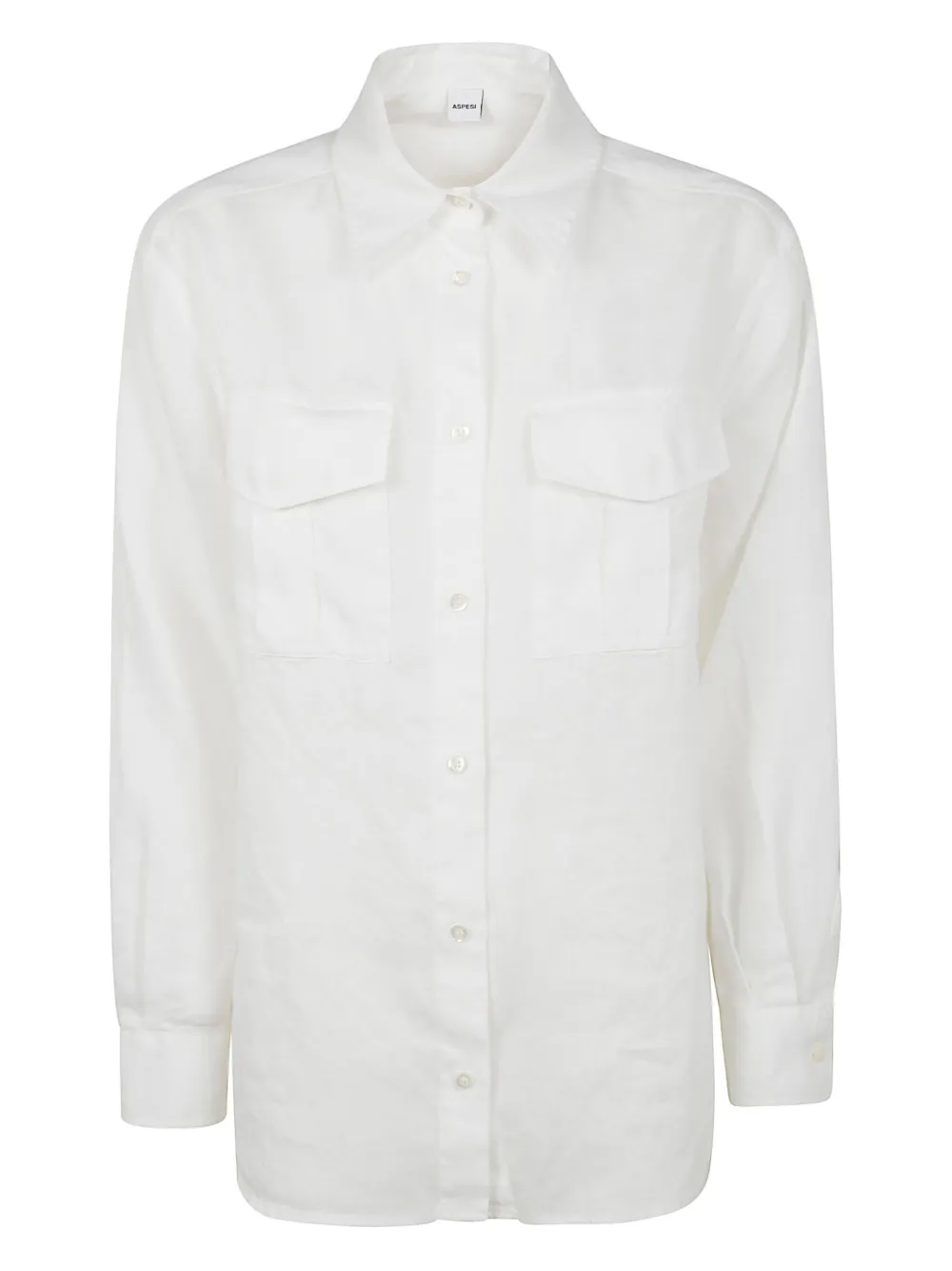 ASPESI camisa de lino | blanco | Image 1