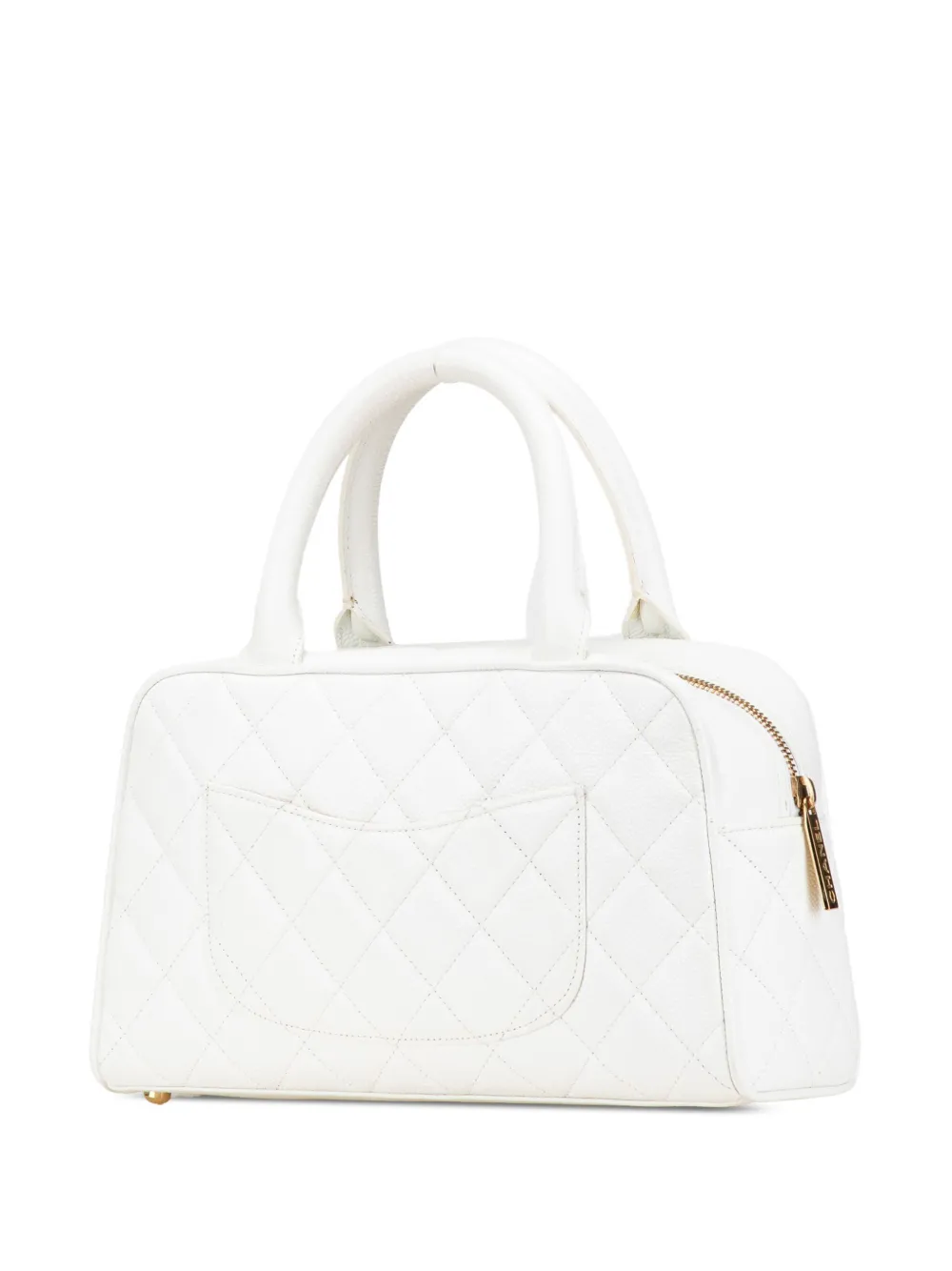 CHANEL Pre-Owned 2003-2004 CC Quilted Caviar Bowling Bag handbag | Pre-Owned | Image 2