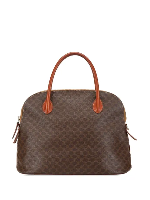 Céline Pre-Owned 1994 Macadam Coated Canvas Dome satchel