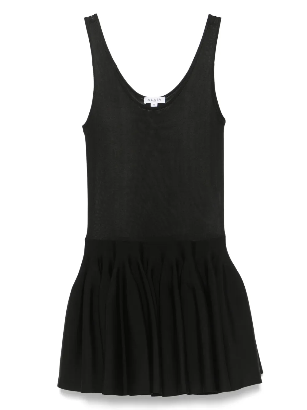 Alaïa knitted godet mini dress | Black | Image 1