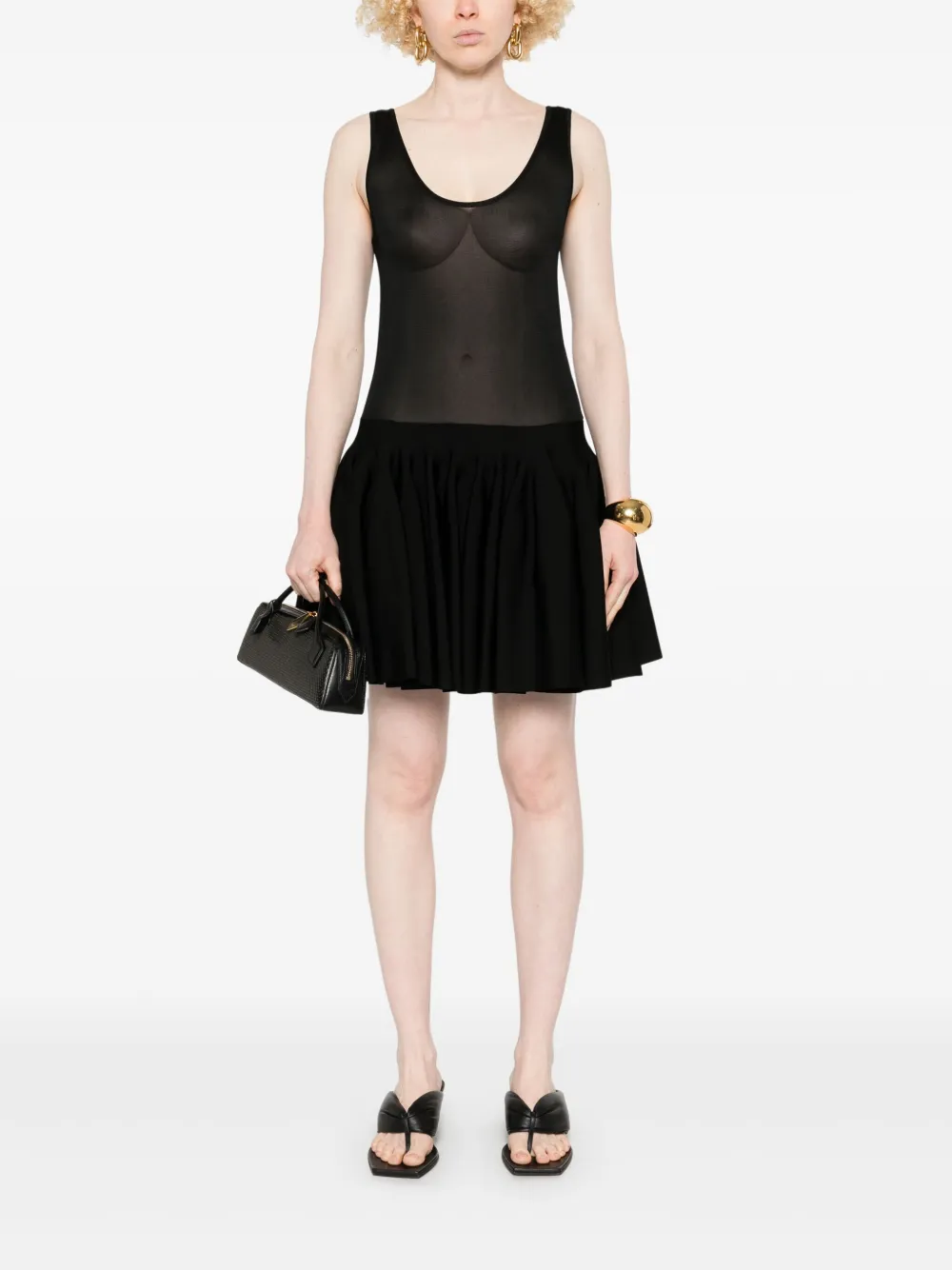 Alaïa knitted godet mini dress | Day Dresses | Image 2