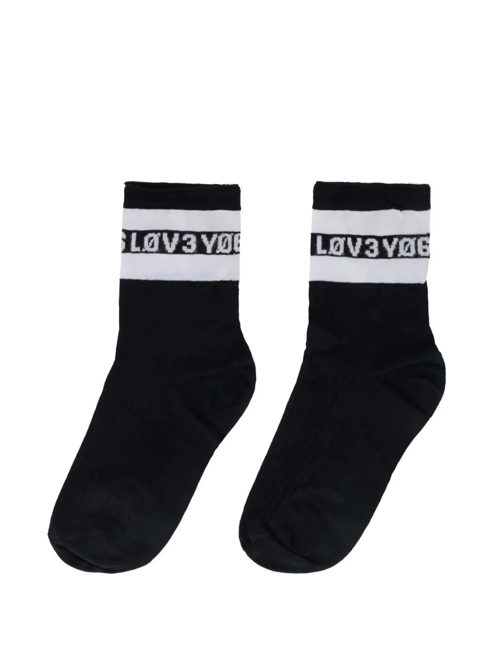  Valentino Garavani Striped Socks - Black 