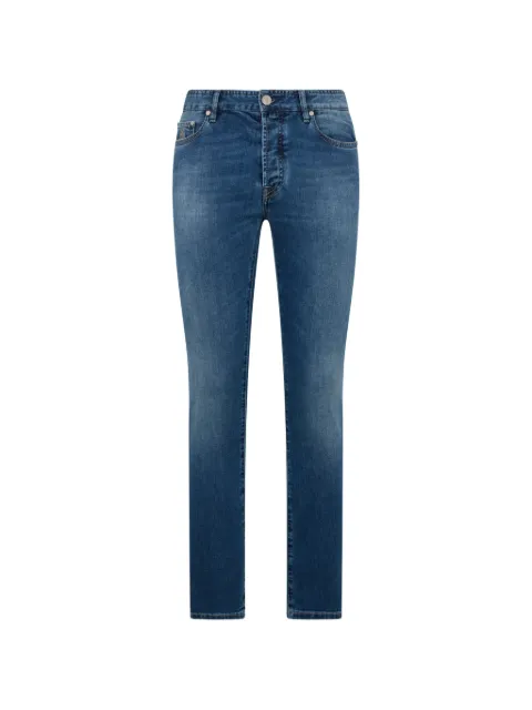 Moorer five-pocket denim trousers