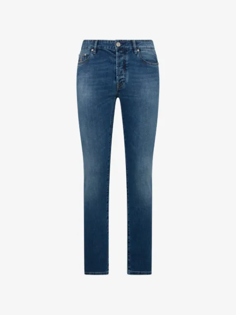 Moorer five-pocket denim trousers