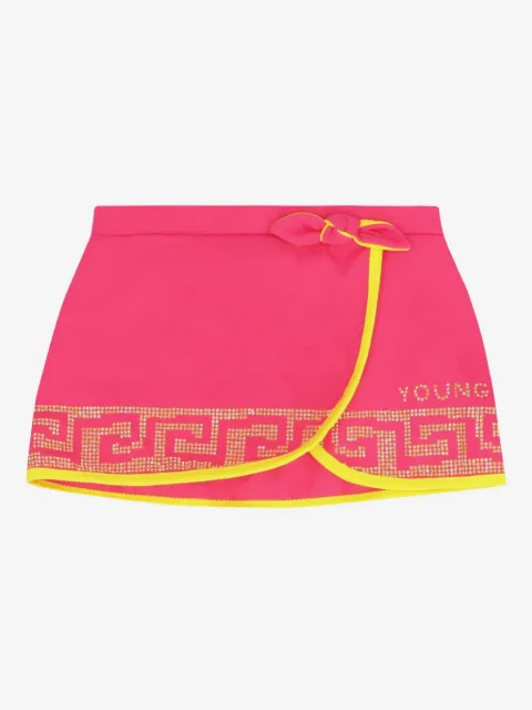 Versace Kids logo swim skirt