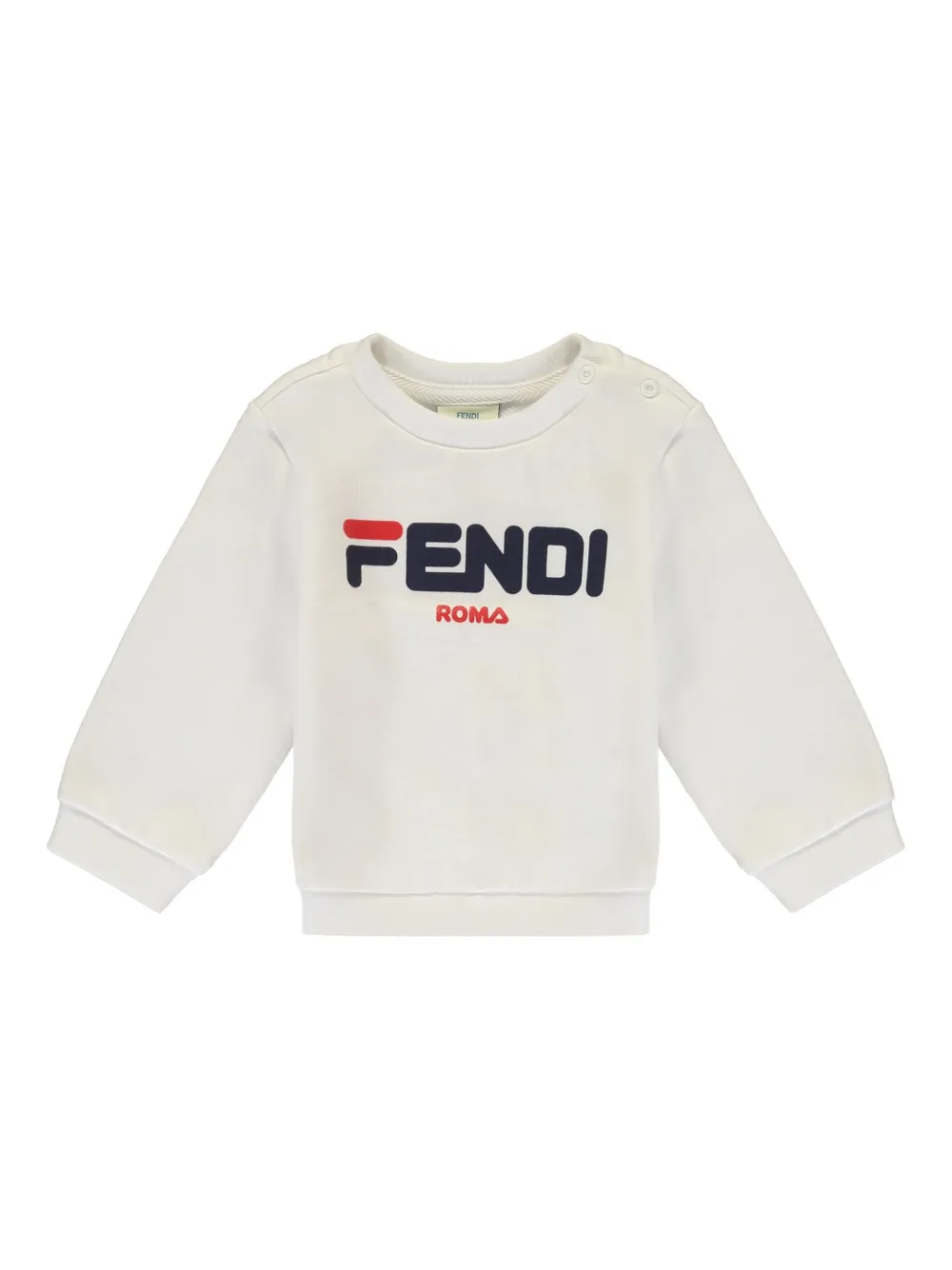 Fendi Kids Sweater met logo Wit