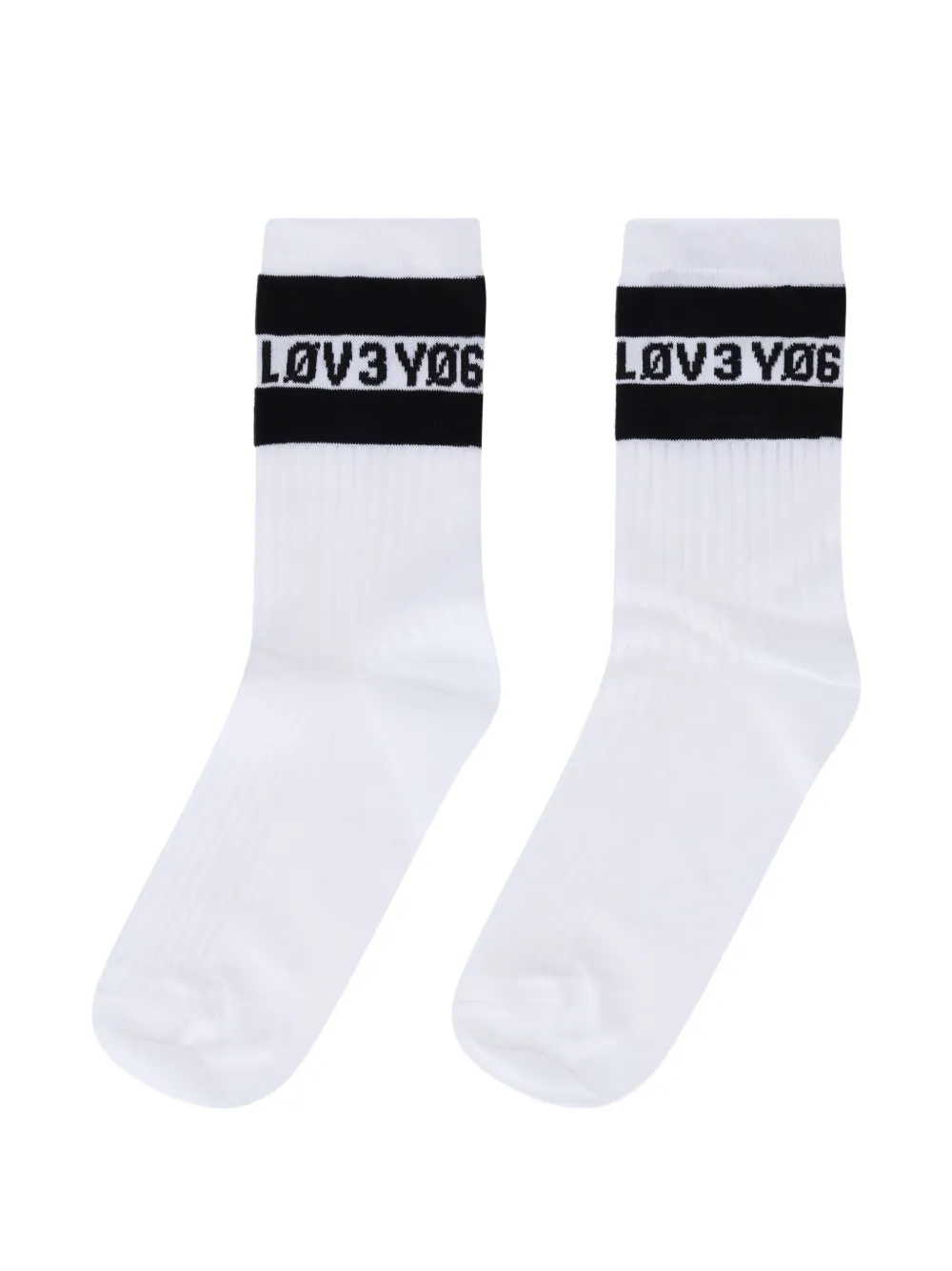  Valentino Garavani Stripe Socks - White 