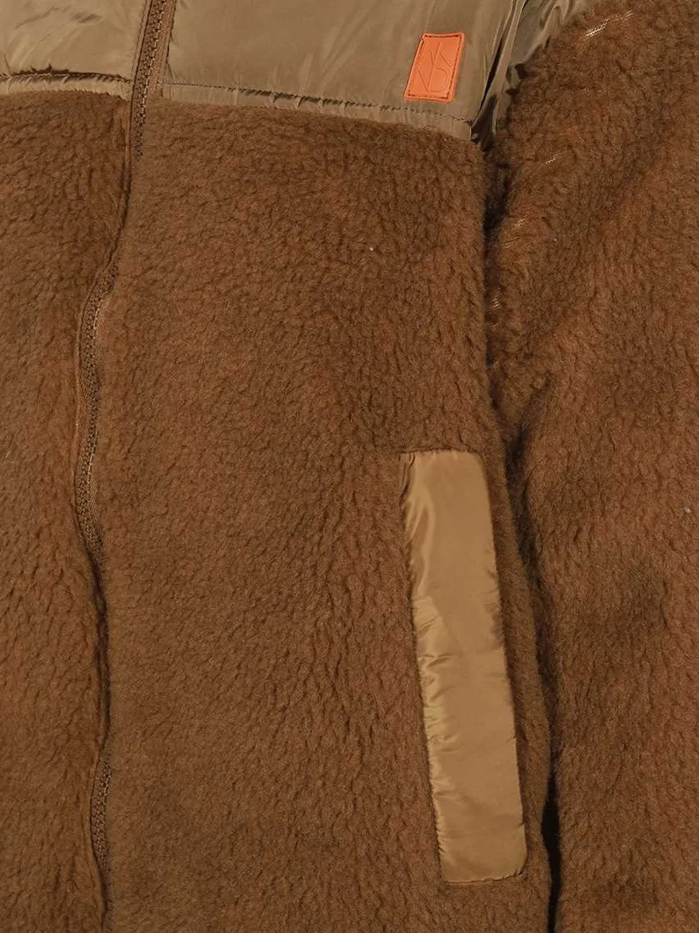 Weekend Max Mara Fleece Oversized Jacket In Brown