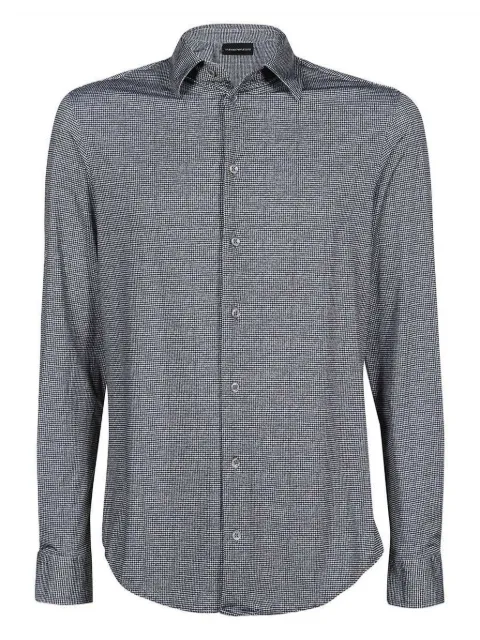 Emporio Armani houndstooth pattern shirt 