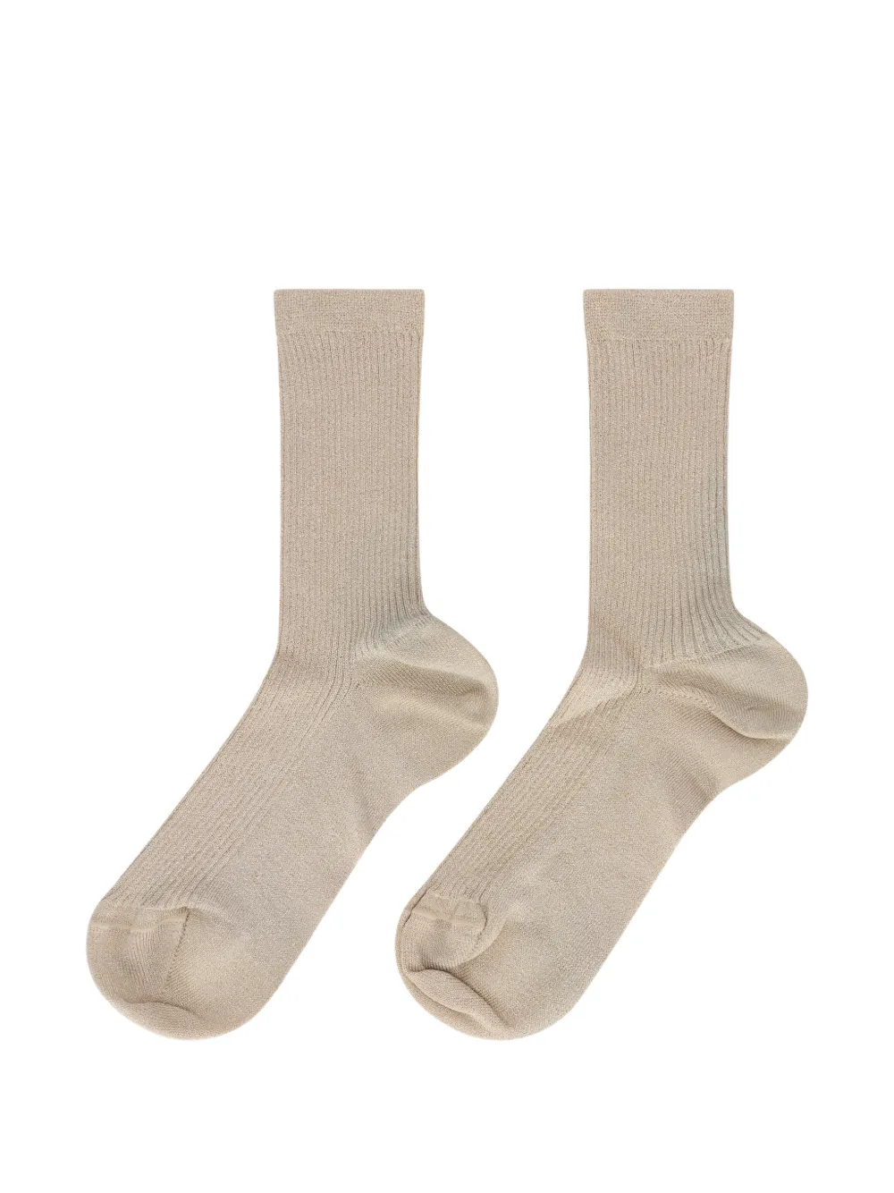  Valentino Garavani Ribbed Socks - Gold 