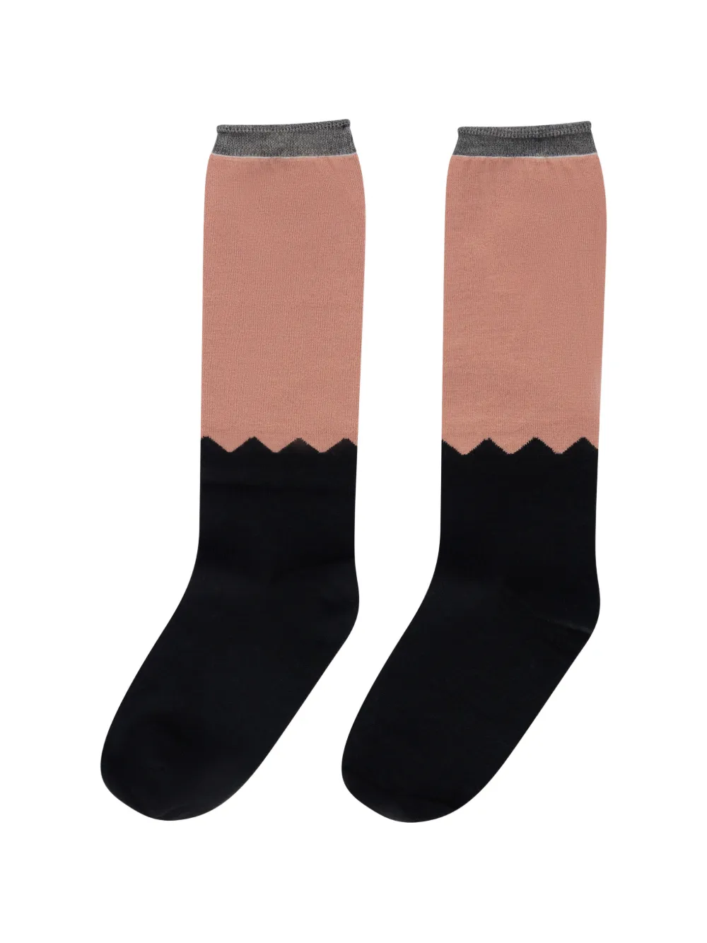 RED(V) zigzag socks - Rosa