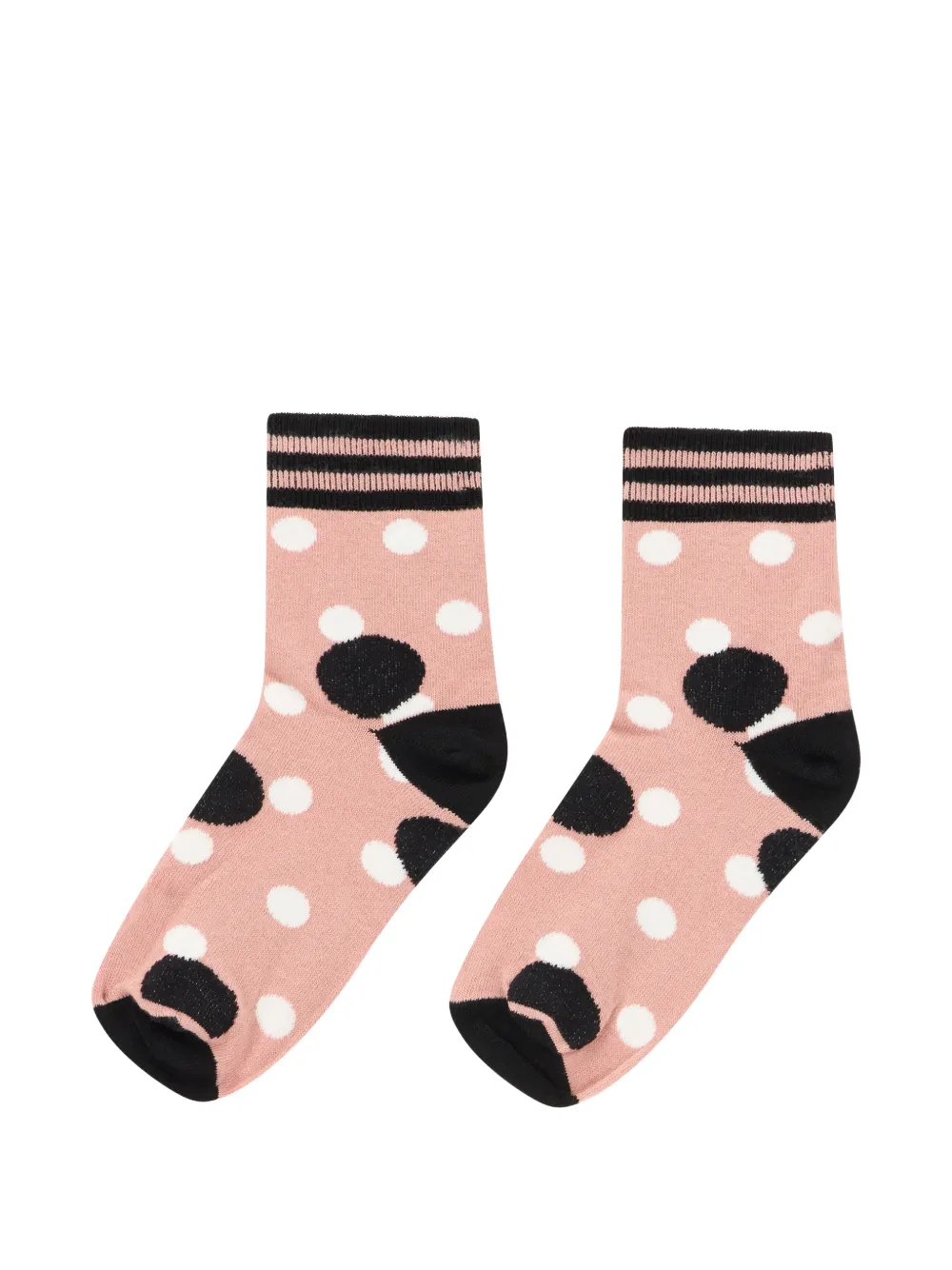 RED(V) polka dot socks - Rosa